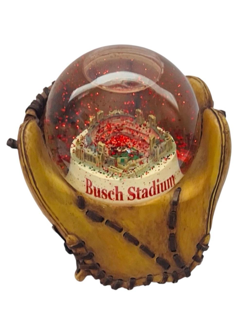Busch Stadium Snow Globe in Baseball Glove Music Waterglobe